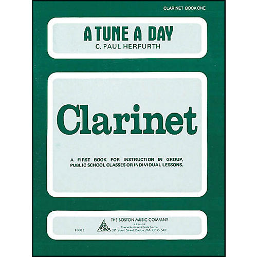 Music Sales A Tune A Day Clarinet Book 1