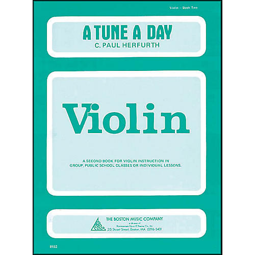 Music Sales A Tune A Day Violin Book 2