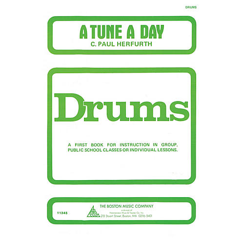 Music Sales A Tune a Day - Drum (Book 1) Music Sales America Series Softcover Written by C. Paul Herfurth