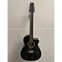 Used Ibanez A1012E 12 String Acoustic Electric Guitar Black