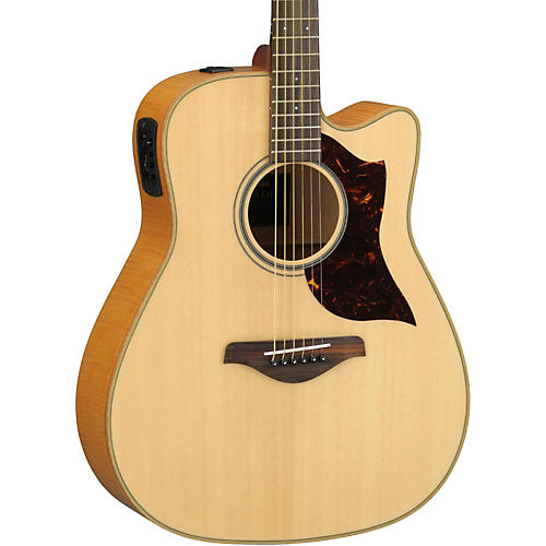 A1FMHC A-Series Flame Maple Dreadnought Acoustic-Electric Guitar with SRT Pickup