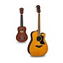 Yamaha A1R Cutaway Dreadnought Acoustic-Electric Guitar and Ukulele Package Natural