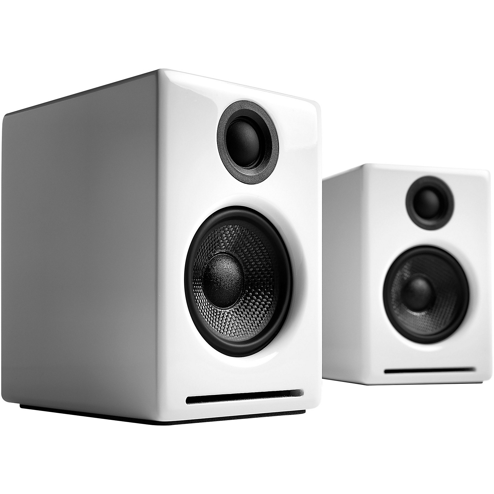 Audioengine A2+ Wireless Bluetooth Desktop Speakers White Musician's