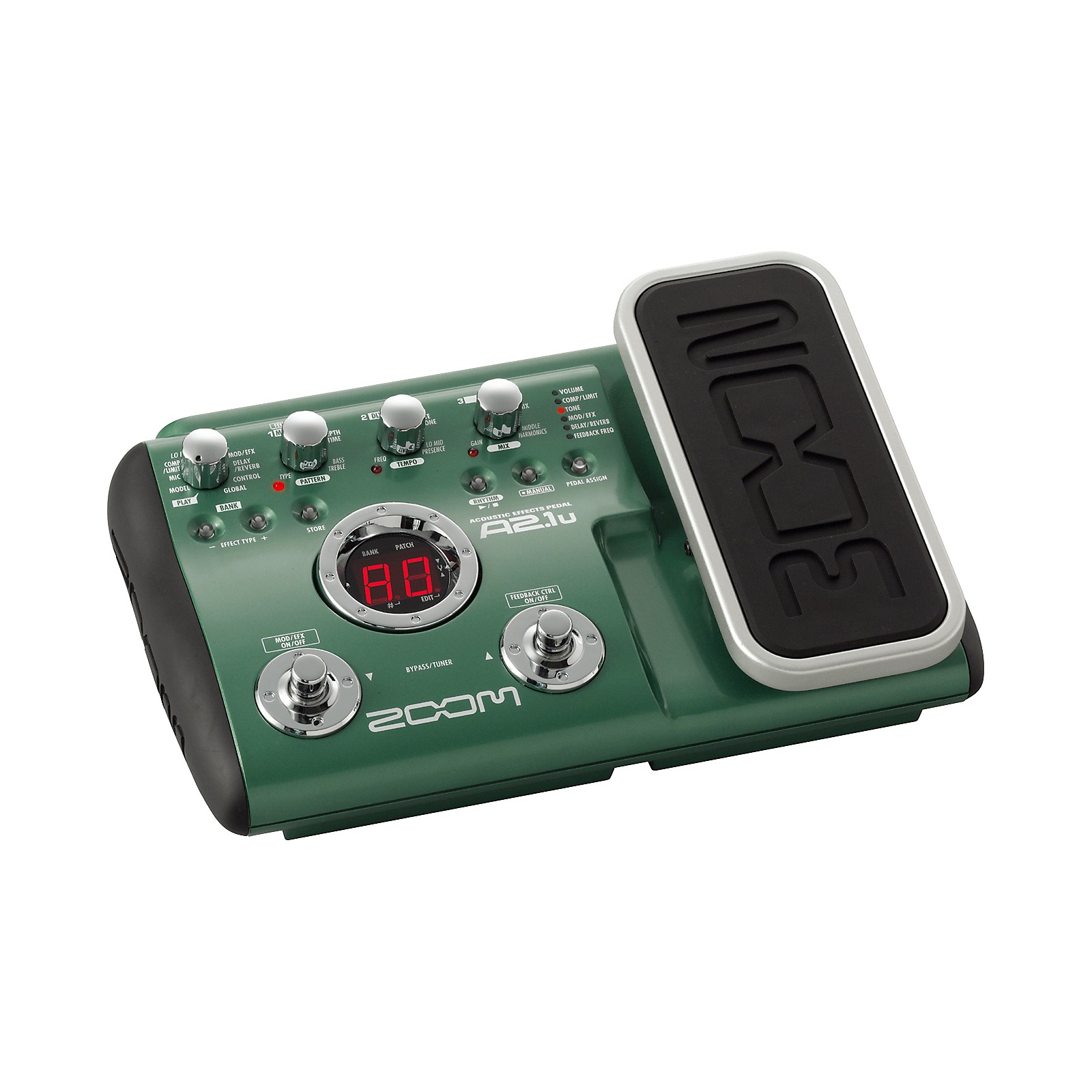 Zoom A2.1u Acoustic Guitar MultiEffects Pedal/USB Interface Musician's Friend