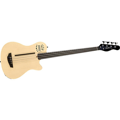 A4 Semi-Acoustic Fretless Bass Guitar with Synth Access