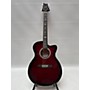 Used PRS A50E Acoustic Electric Guitar Fired Red Burst