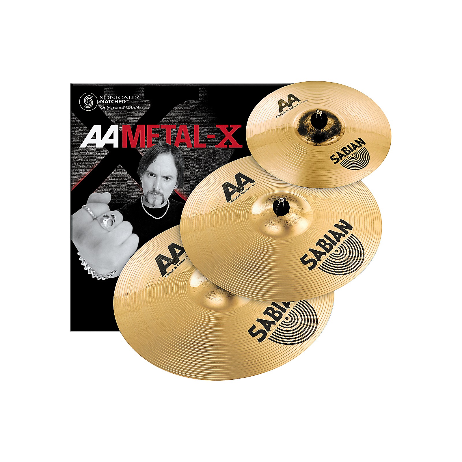 Sabian AA MetalX Crash Pack with 19" and 20" Cymbals Musician's Friend