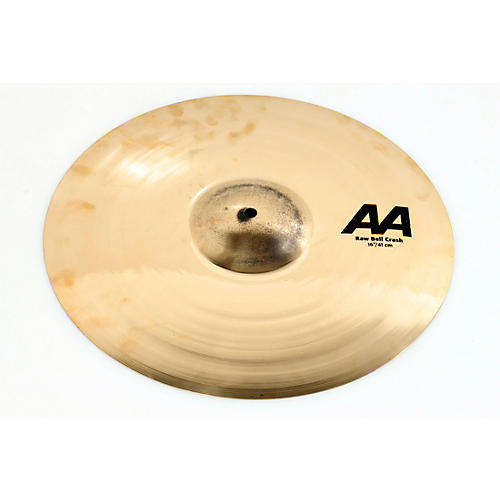 Sabian AA Raw Bell Crash Cymbal Condition 3 - Scratch and Dent 16 in., Brilliant 197881154868
