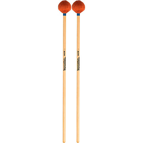 Innovative Percussion AA25B Medium Marimba Mallets Medium Orange Cord