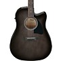 Ibanez AAD77CE Advanced Dreadnought Acoustic-Electric Guitar - Transparent Black Sunburst