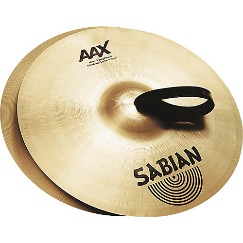 Sabian AAX New Symphonic Medium Light Cymbal Pair Condition 1 - Mint 22 in.