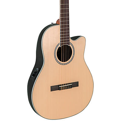 Applause AB24CS-4S Traditional Series Mid-Depth Spruce Nylon-String Classical Acoustic-Electric Guitar