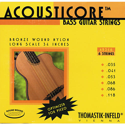 AB346 Acousticore Phosphor-Bronze 6-String Bass Strings