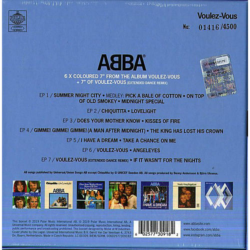 ABBA - Voulez Vous [Box Set] [Colored 7