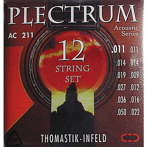 AC211 Plectrum Bronze Light Acoustic 12-String Guitar Strings