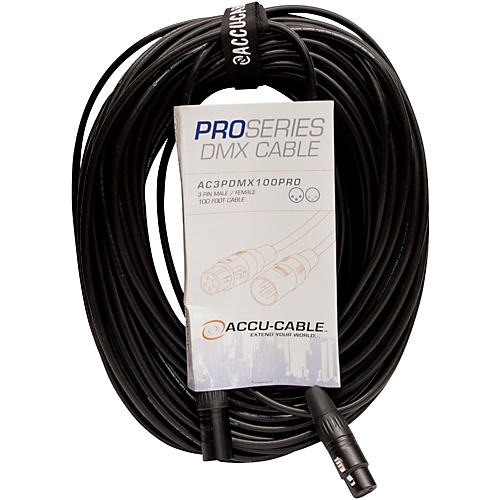 American DJ AC3PDMX5PRO Professional DMX Lighting Cable 100 ft.