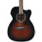 AC400CEDVS Artwood Solid Top Grand Concert Acoustic-Electric Guitar Level 2 Dark Violin Sunburst 888365953359