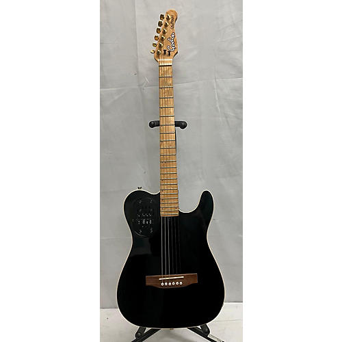 Godin ACOUSTICASTER Solid Body Electric Guitar Black