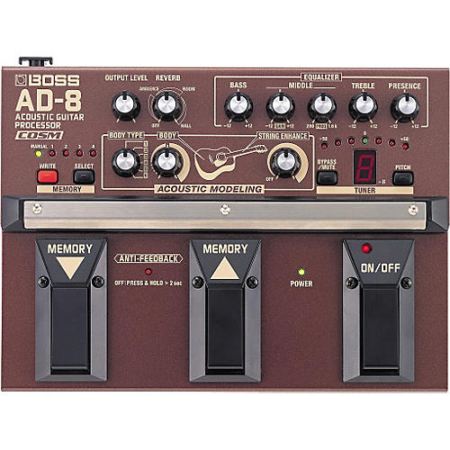AD-8 Acoustic Guitar Multi-Effects Pedal