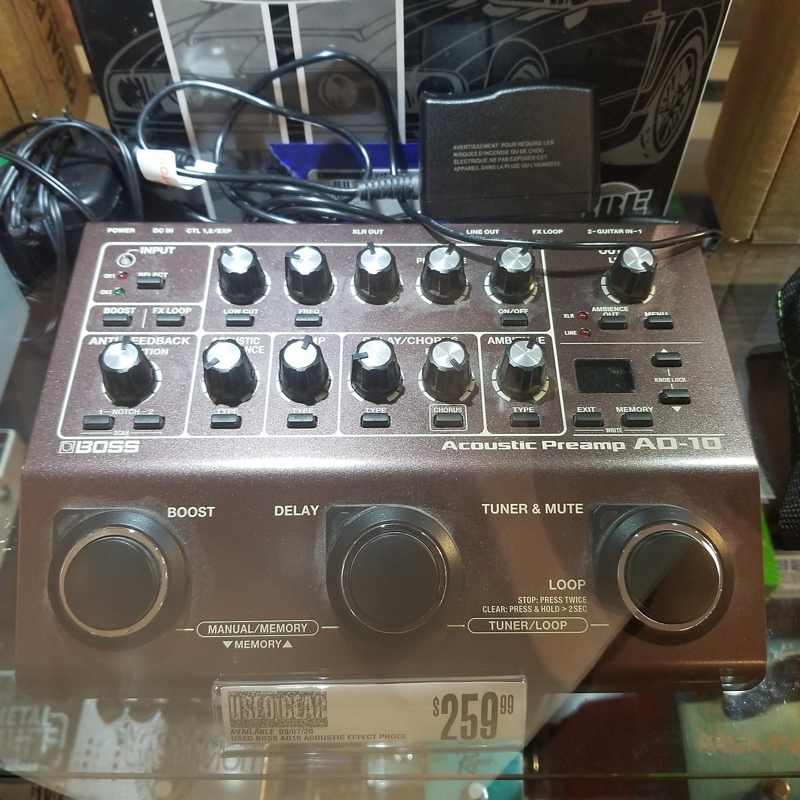 Used Boss AD10 Acoustic Effect Processor Musician's Friend