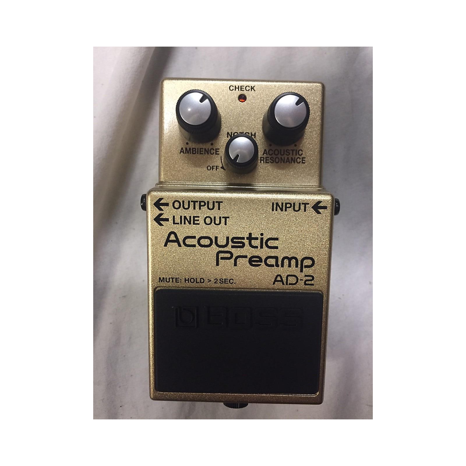 Used Boss AD2 Acoustic Preamp Guitar Preamp Musician's Friend