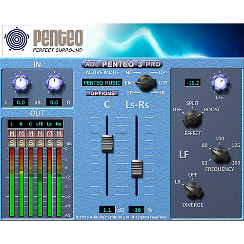 ADL Penteo 3 Pro Stereo to Surround UP Mixer