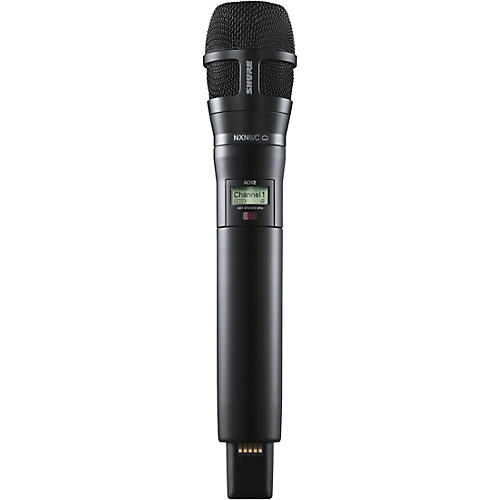 Shure ADX2/8CB Digital Handheld Wireless Microphone Transmitter with Nexadyne 8/C Cardioid Capsule (G57: 470 to 608 + 614 to 616 MHz) Band G57 Black