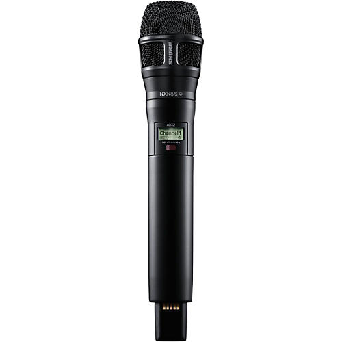 Shure ADX2/8SB Digital Handheld Wireless Microphone Transmitter with Nexadyne 8/S Supercardioid Capsule (G57: 470 to 608 + 614 to 616 MHz) Band G57 Black