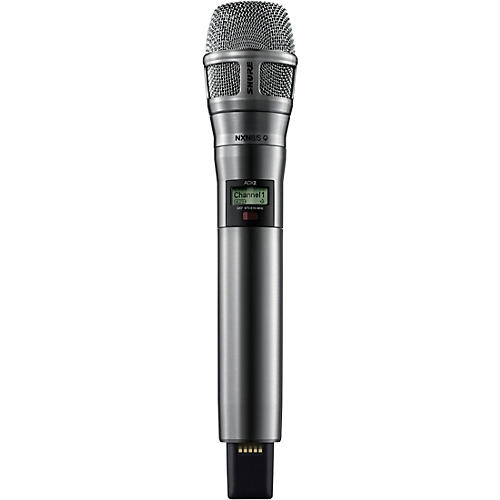 Shure ADX2/8SN Digital Handheld Wireless Microphone Transmitter with Nexadyne 8/S Supercardioid Capsule (G57: 470 to 608 + 614 to 616 MHz) Band G57 Nickel