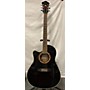 Used Ibanez AEF18E Left Handed Acoustic Electric Guitar Black