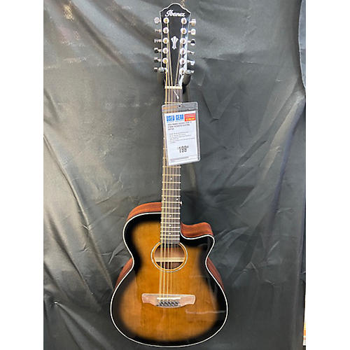 Ibanez AEG5012-DVH 12 String Acoustic Electric Guitar DARK VIOLIN SUNBURST
