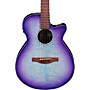 Ibanez AEG70 Flamed Maple Top Grand Concert Acoustic-Electric Guitar - Purple Iris Burst