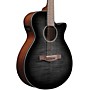 Ibanez AEG70 Flamed Maple Top Grand Concert Acoustic-Electric Guitar - Transparent Charcoal Burst