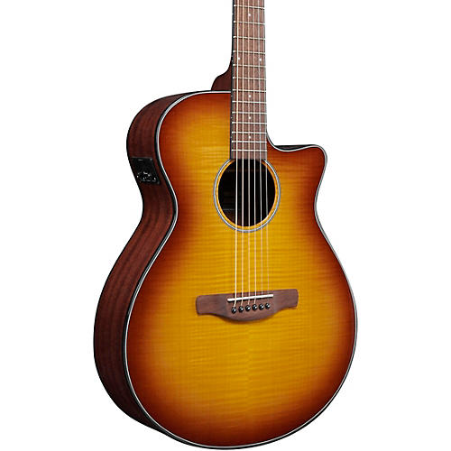 Ibanez AEG70 Flamed Maple Top Grand Concert Acoustic-Electric Guitar Condition 1 - Mint Light Amber Burst