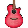 Ibanez AEG70 Flamed Maple Top Grand Concert Acoustic-Electric Guitar Tiger Burst High GlossPanther Pink Burst