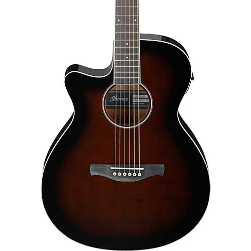 Ibanez AEG7L Left-Handed Acoustic-Electric Guitar Dark Violin Sunburst