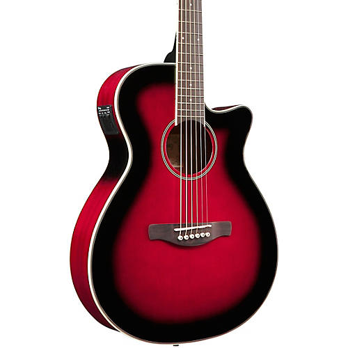 Ibanez AEG8E Cutaway Acoustic-Electric Guitar Transparent Red Sunburst