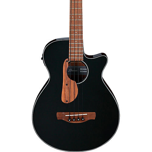 Ibanez AEGB24E Acoustic-Electric Bass Guitar Black Gloss