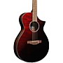 Ibanez AEWC32FM Thinline Acoustic-Electric Guitar Transparent Red Sunburst