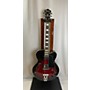 Used Ibanez AF75 Hollow Body Electric Guitar Trans Red