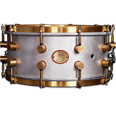 A&F Drum  Co A&F'ers 14x4" Bell Series Aluminum Snare Drum With Untreated Brass Hardware