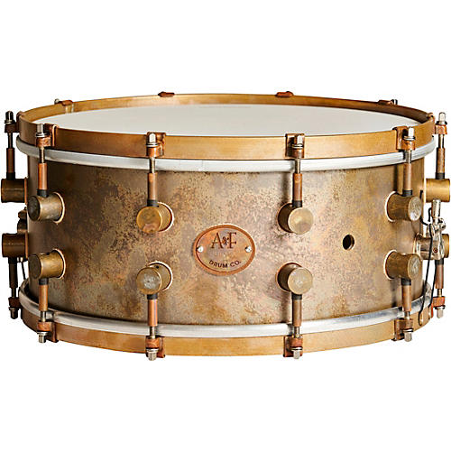 A&F Drum  Co A&F'ers Bell Series Brass Snare Drum 14 x 6.5 in.