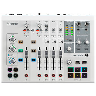 Yamaha AG08 8-Channel Mixer/USB Interface for Mac/PC