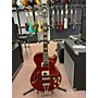 Used Ibanez AG85 Hollow Body Electric Guitar Crimson Red Trans