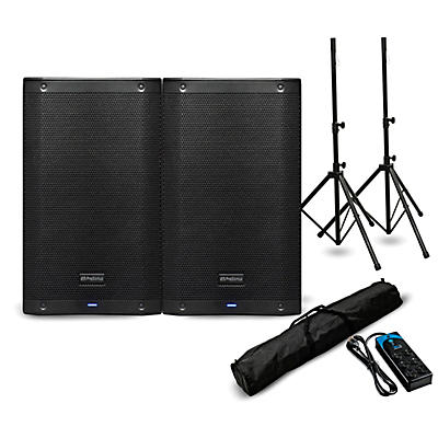 PreSonus AIR10 10" Powered Speaker Pair with Stands and Power Strip