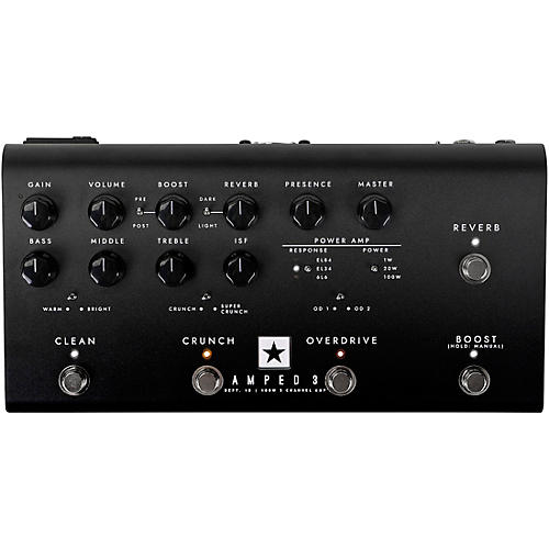 Blackstar AMPED 3 100W Guitar Power Amplifier With 3 Channels Black