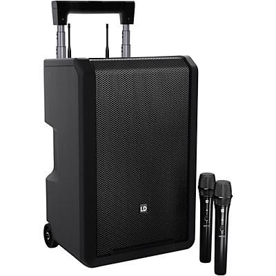 LD Systems ANNY 10 Portable Battery-Powered Speaker With Dual Wireless Handheld Mics B4.7