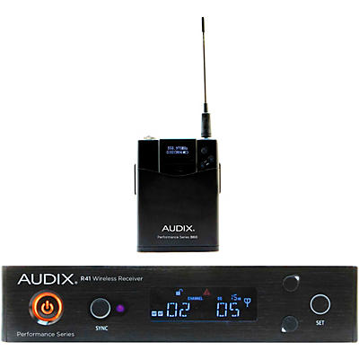 Audix AP41 BP Wireless Microphone System with R41 Diversity Receiver and B60 Bodypack Transmitter (Microphone Not Included)