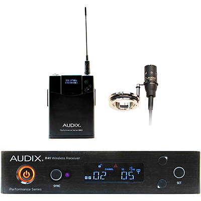 Audix AP41 FLUTE Wireless Microphone System with R41 Diversity Receiver, B60 Bodypack and ADX10FLP Condenser Microphone and Mount
