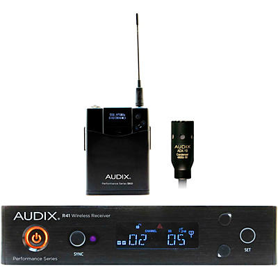 Audix AP41 L10 Wireless Lavalier Microphone System with R41 Diversity Receiver, B60 Bodypack and ADX10 Lavalier Microphone